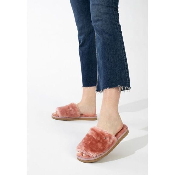 New Minnetonka Slippers 'Lolo Rose' in Pink Size 6 - Picture 1 of 9